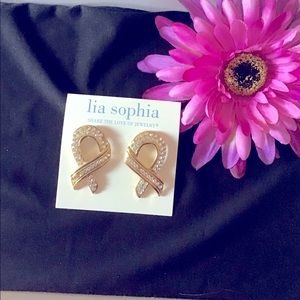 Lia Sophia Earrings. Surgical steel posts